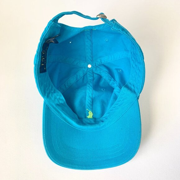 Polo Ralph Lauren Blue Green Hat Pony Costal Old Money Luxury Prep Streetwear - Picture 7 of 12